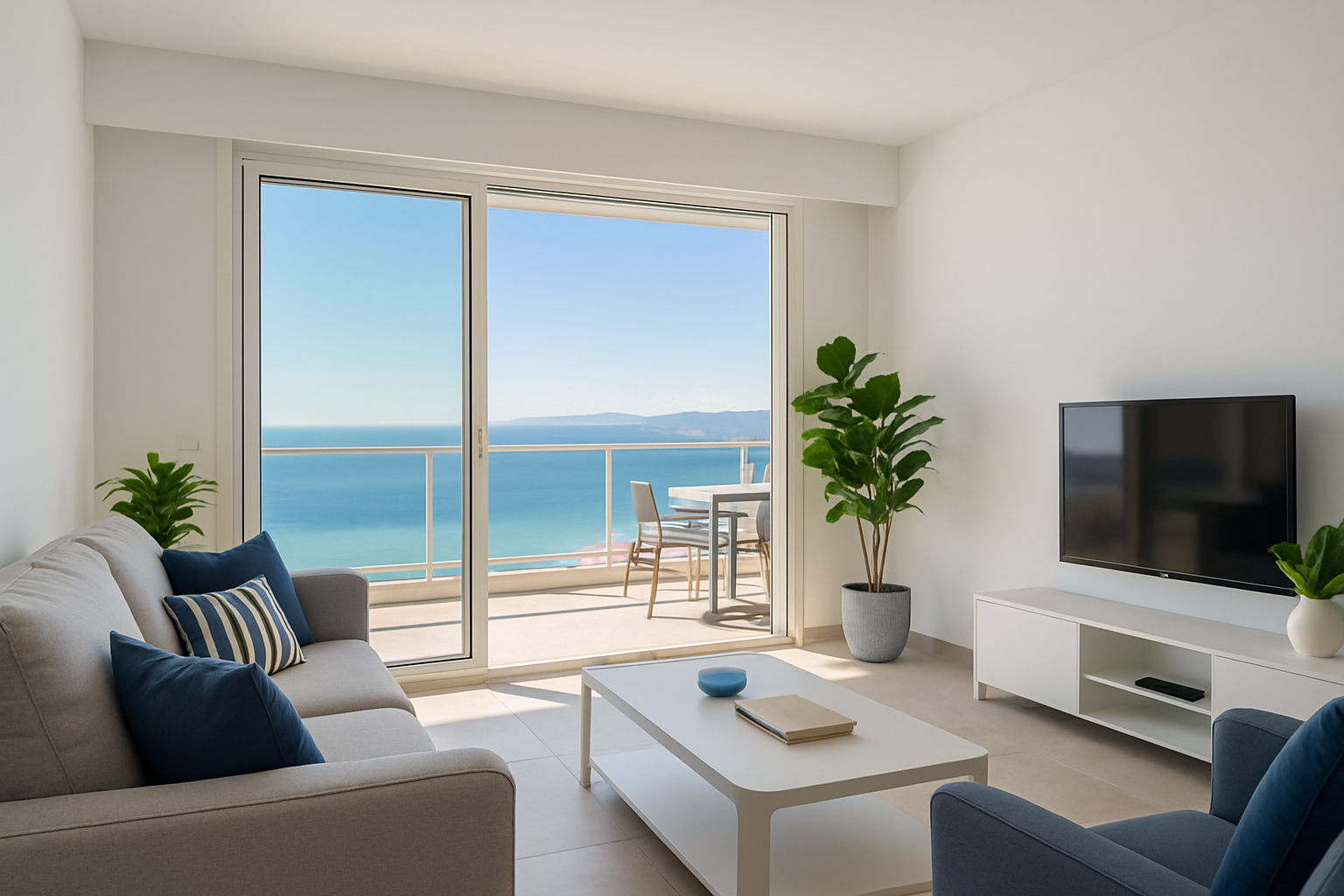 Appartement Airbnb moderne à Saint-Laurent-du-Var avec vue mer - Gestion KEYS CONCIERGERIE