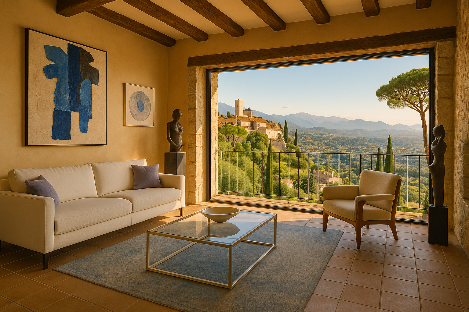 Appartement Airbnb prestige Saint-Paul-de-Vence village artistes - Gestion KEYS CONCIERGERIE