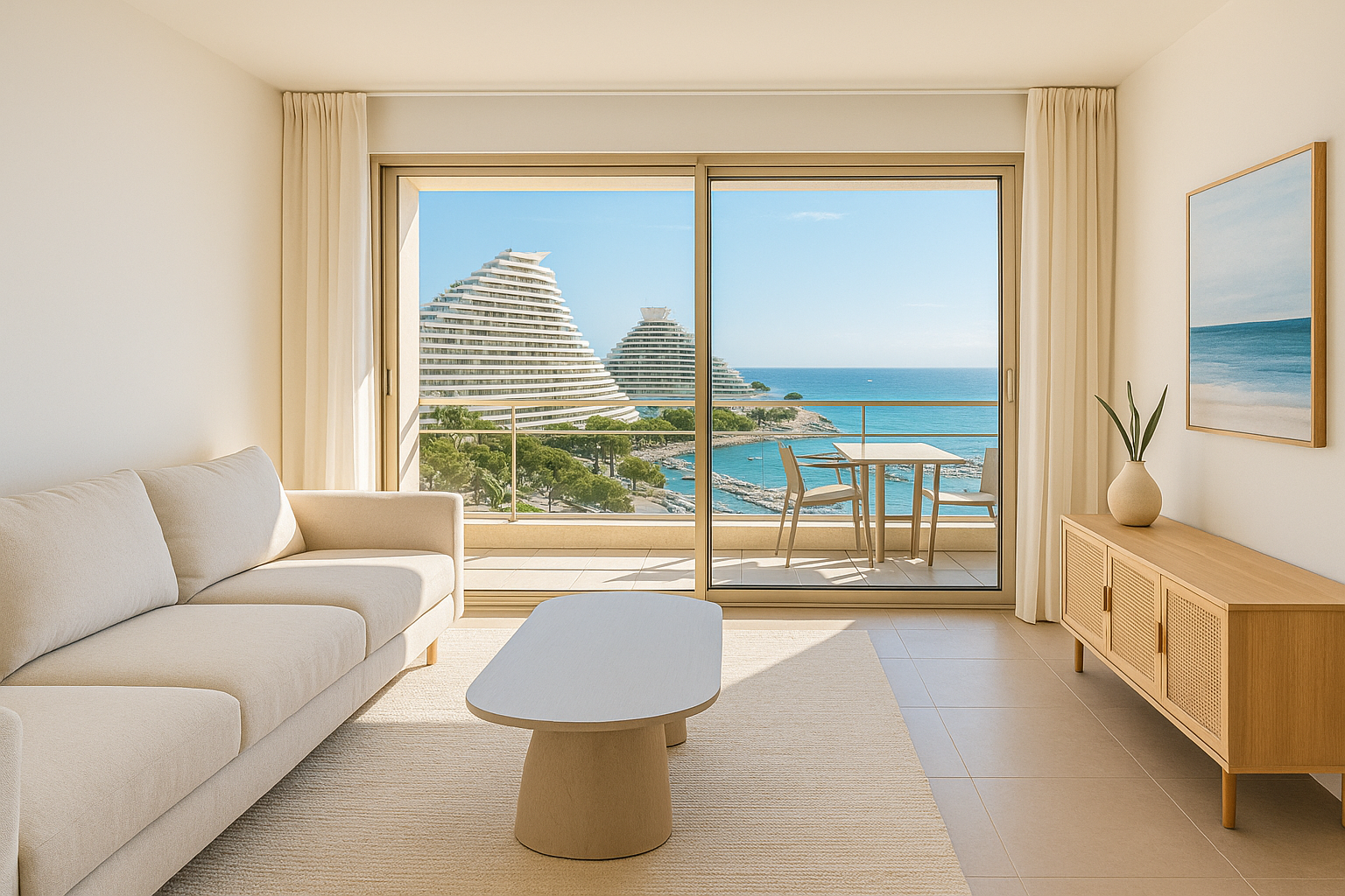 Conciergerie AIRBNB Villeneuve-Loubet Appartement Airbnb moderne Marina Baie des Anges Villeneuve-Loubet - Gestion KEYS CONCIERGERIE