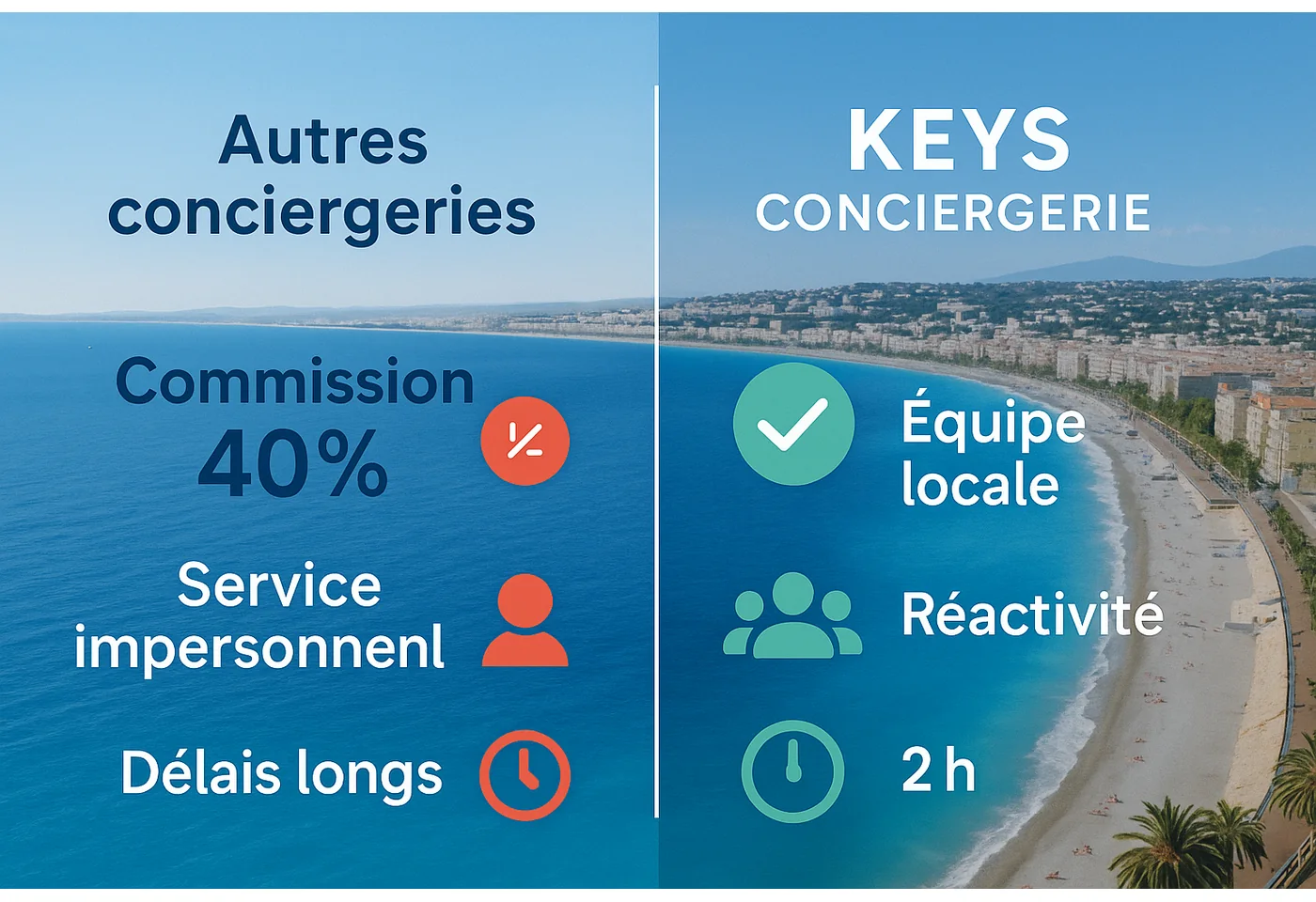 Pourquoi choisir KEYS CONCIERGERIE expert Airbnb Côte d'Azur